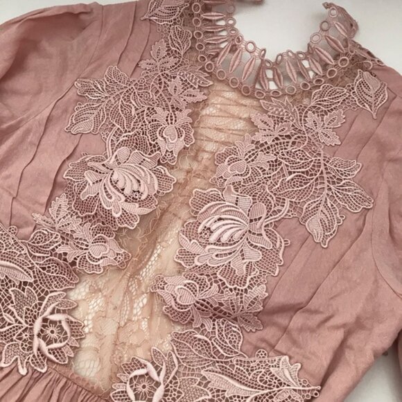 FREE PEOPLE Divine Mini Dress In Rose - Picture 6 of 8